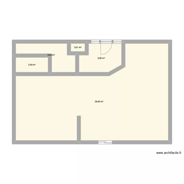HAILLOT. Plan de 5  et 72 m²