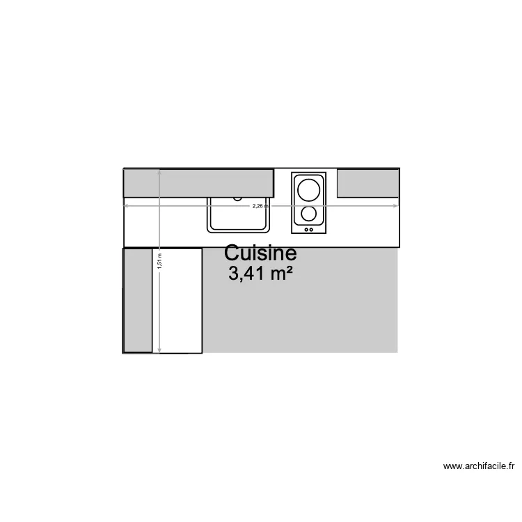 Cuisine. Plan de 0 pièce et 0 m2 Cuisine. Plan de 0 pièce et 0 m2