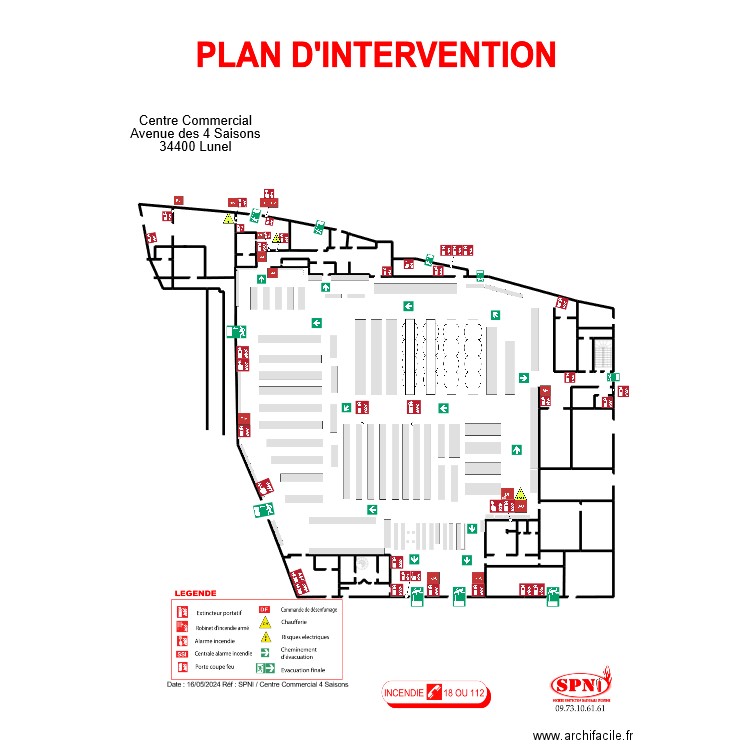 INTERMARCHÉ 4 SAISONS intervention 1. Plan de 2 pièces et 8 m2
