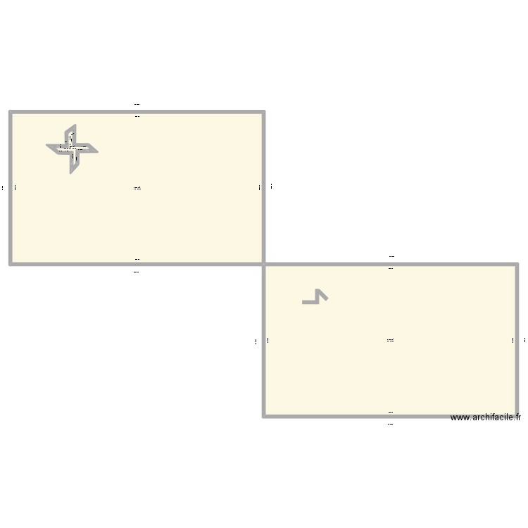 Atelier. Plan de 3 pièces et 663 m2