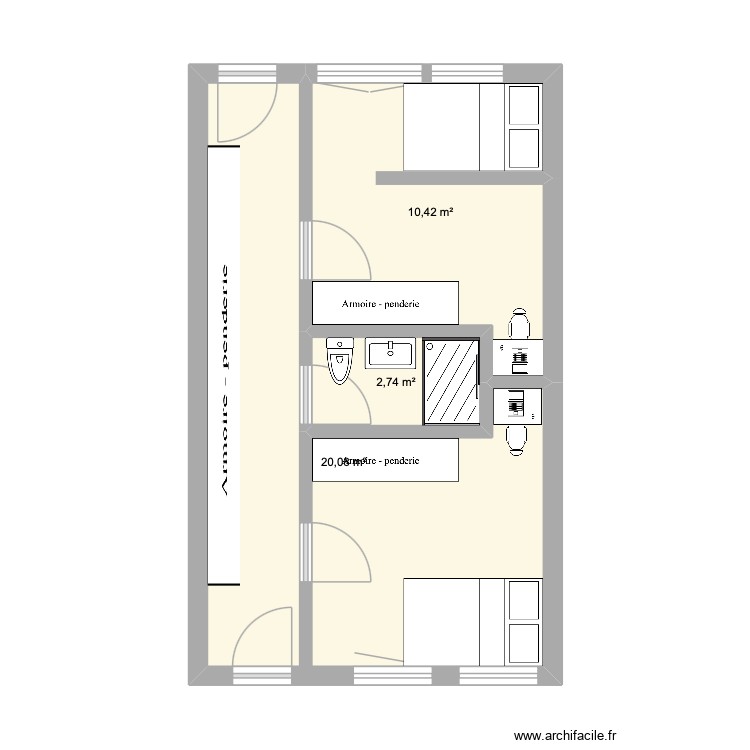 RDJ. Plan de 0 pièce et 0 m2