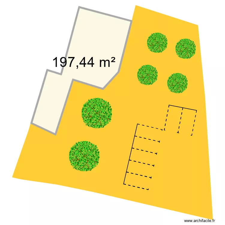 lyska. Plan de 1 et 197 m² lyska. Plan de 1 et 197 m²
