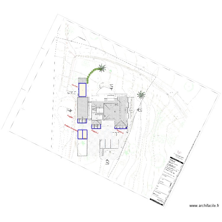 ducker. Plan de 3 pièces et 75 m2