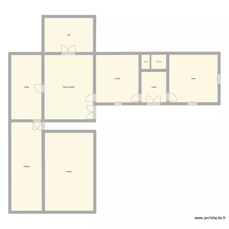 Bazugues. Plan de 