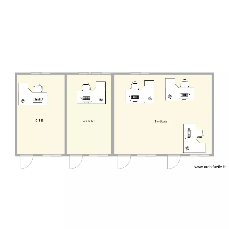 Amm&eacute;nagement CE et Syndicat M3. Plan de 