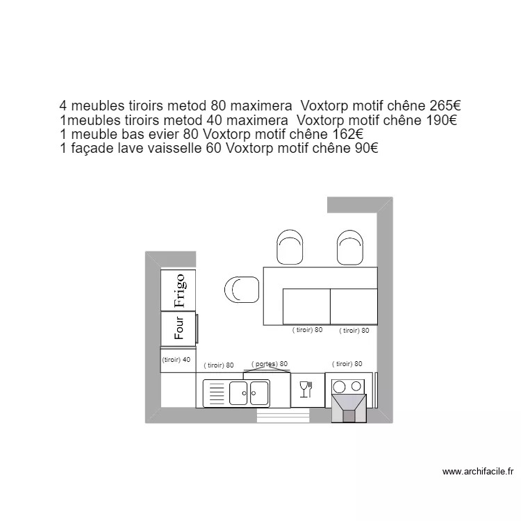 cuisine audebeau 2 . Plan de 