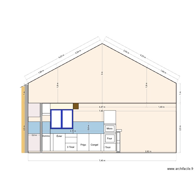 Cuisine Q et D. Plan de 0 pièce et 0 m2