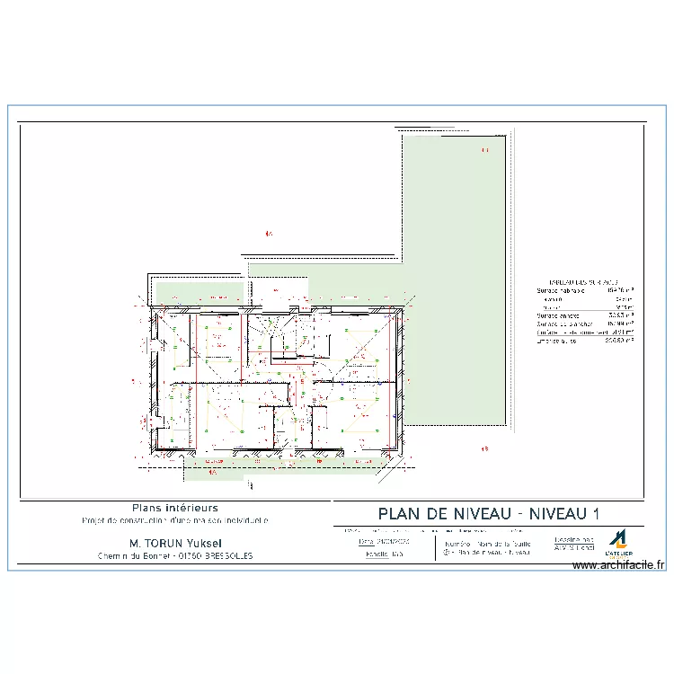 plan etage bressolles . Plan de 