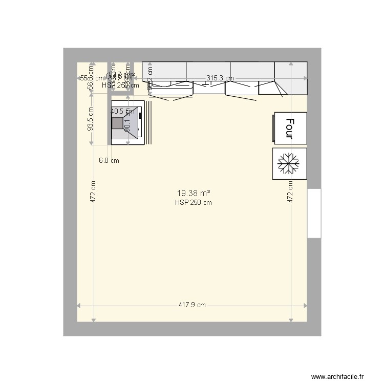 cuisine coco. Plan de 0 pièce et 0 m2