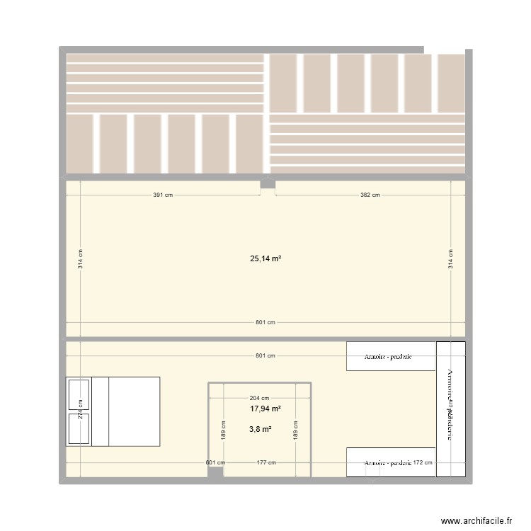 appart AWB BRUT (grand). Plan de 5 pièces et 98 m2