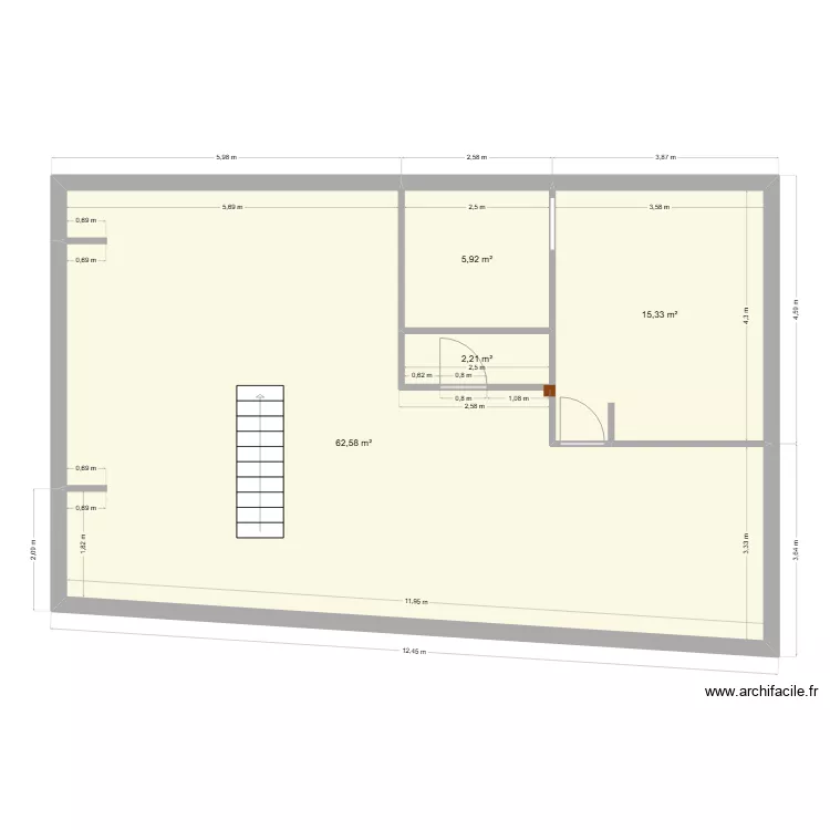 appartement terrasse clemenson vierge. Plan de 