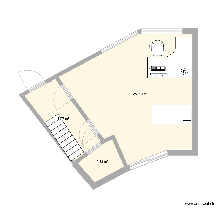 Cab BARBUSSE SOUMIA. Plan de 0 pièce et 0 m2