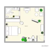 Plan grande chambre.