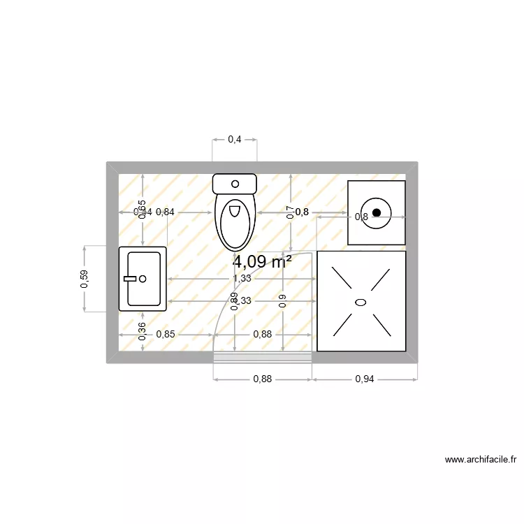 3E EATGE. Plan de 1 et 4 m² 3E EATGE. Plan de 1 et 4 m²