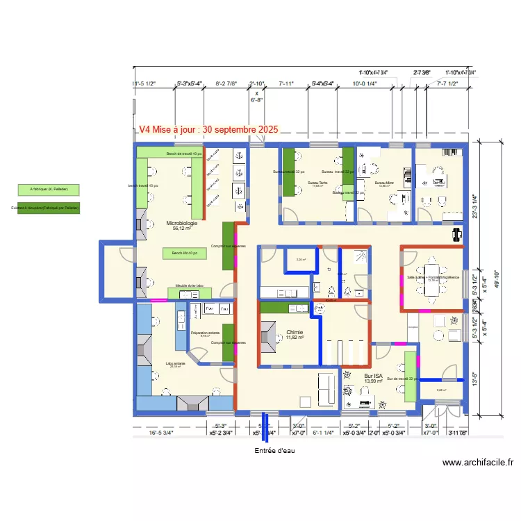 264 de l'indurtrie v3 modif bureau. Plan de 