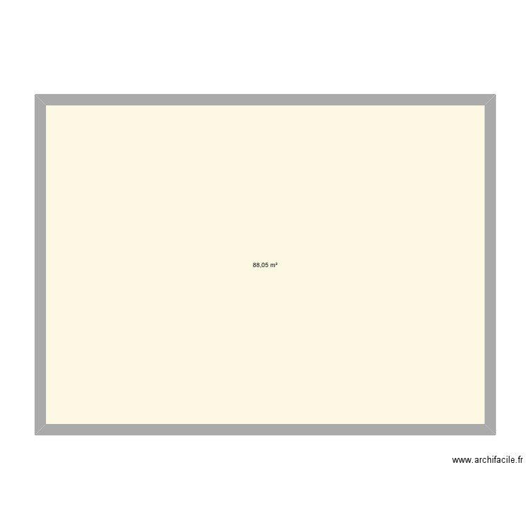 Haut nancy. Plan de 1 pièce et 88 m2