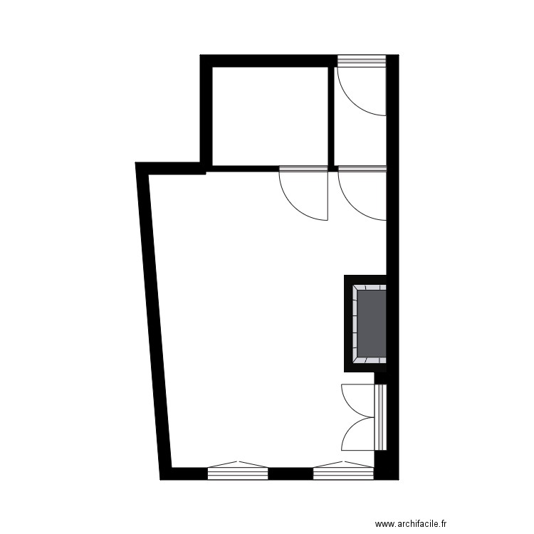 holterman. Plan de 3 pièces et 22 m2
