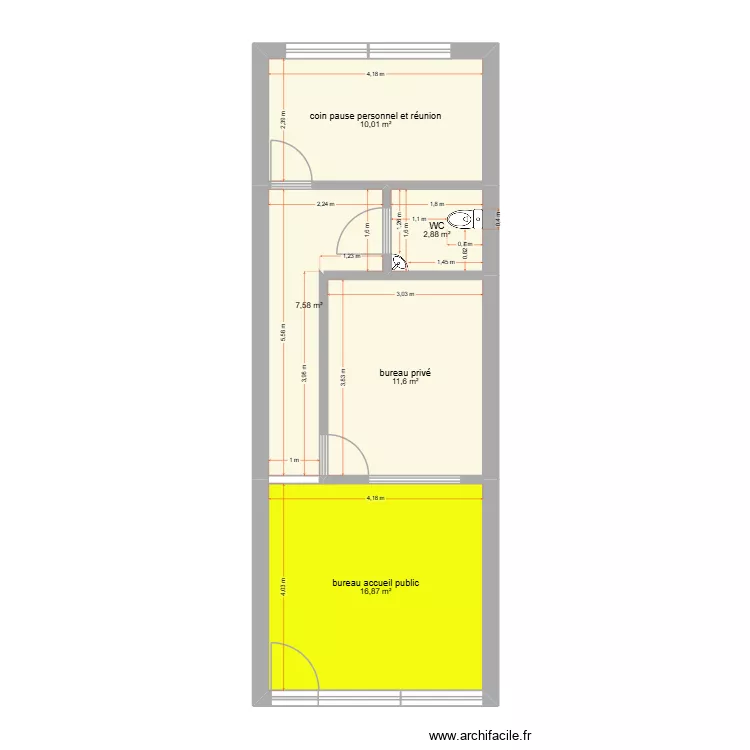 plan lc2 apres travaux v2. Plan de 5 et 49 m² plan lc2 apres travaux v2. Plan de 5 et 49 m²