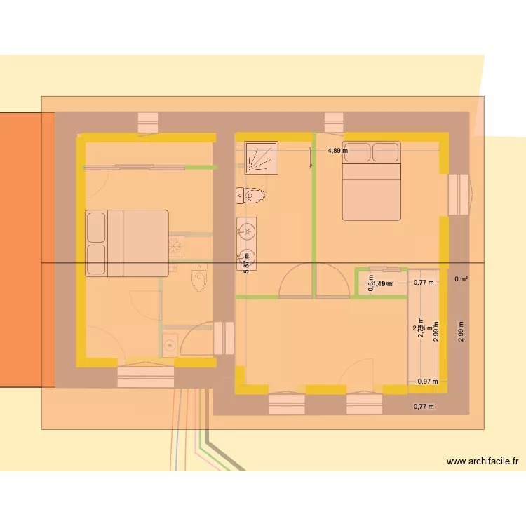 Plan Masse. Plan de 3 et 3 m² Plan Masse. Plan de 3 et 3 m²