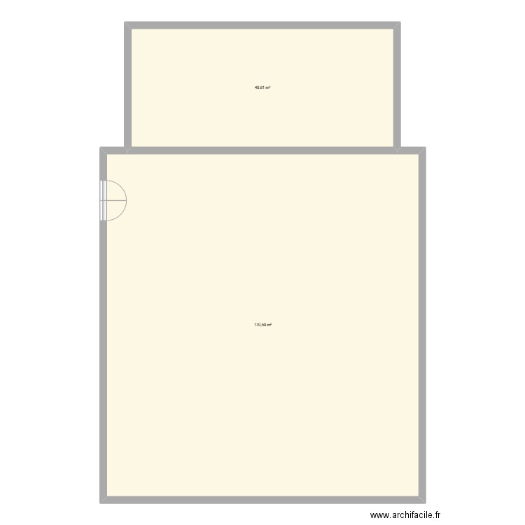 Plan ehpad. Plan de 2 pièces et 220 m2