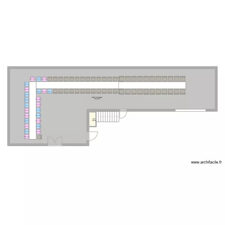 plan de table. Plan de 2 Pièces et 146 m² plan de table. Plan de 2 Pièces et 146 m²