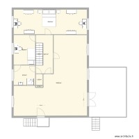plan 23 rdc chbre et ouvert cuisine