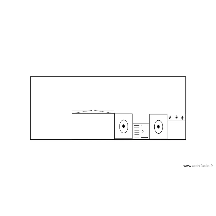 mur buanderie coté lavabo. Plan de mur buanderie coté lavabo. Plan de