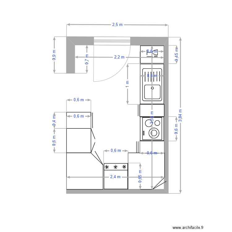 Le Président - cuisine. Plan de 0 pièce et 0 m2