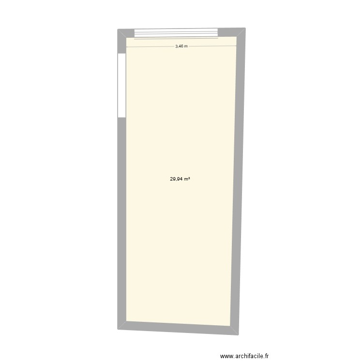 Pir. Plan de 1 pièce et 30 m2