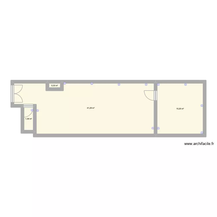 REAUMUR. Plan de 4  et 58 m²