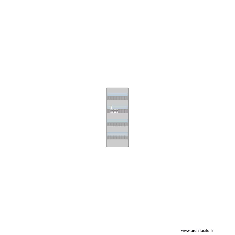 Tableau &eacute;lectrique. Plan de 