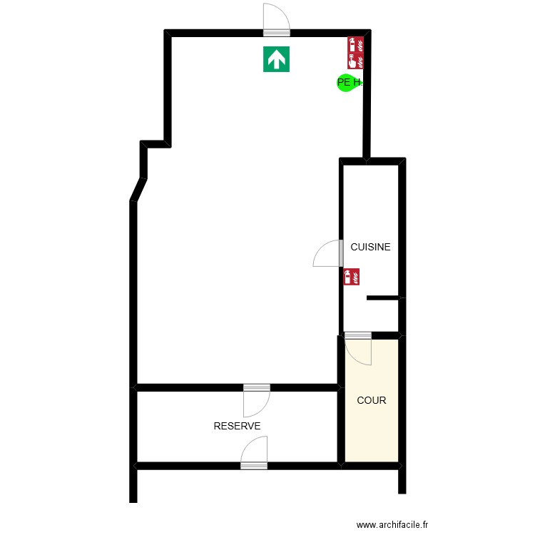 CECILE RAMIREZ. Plan de 4 pièces et 92 m2