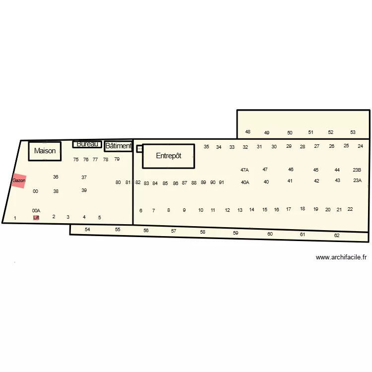 St-Tite avec num&eacute;ro 2025. Plan de 