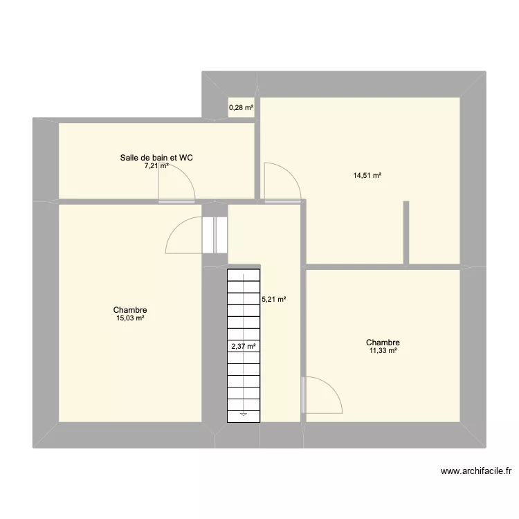 ranou &eacute;tage. Plan de 