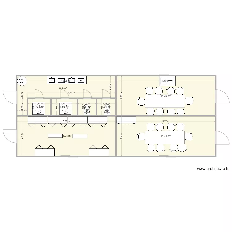 EAB CHANTIER COLLONGES AU MONT D'OR 69660. Plan de 