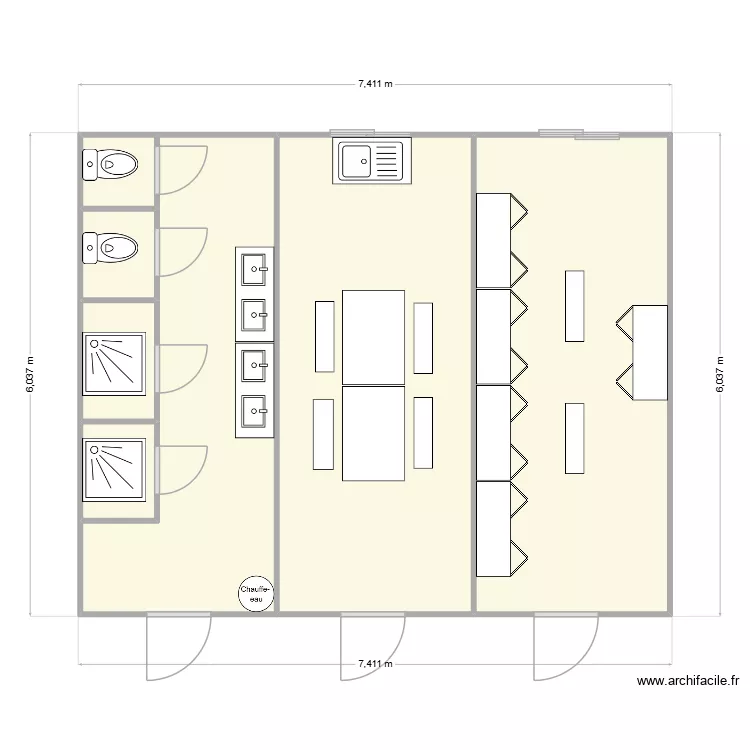 ENF CHANTIER ANNONAY. Plan de 7  et 42 m²