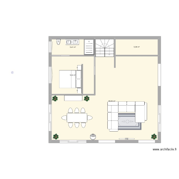 version3. Plan de 4 pièces et 83 m2