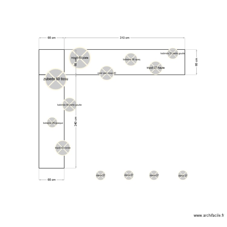 flo luminaires 2 avec zubedo. Plan de 0 pièce et 0 m2