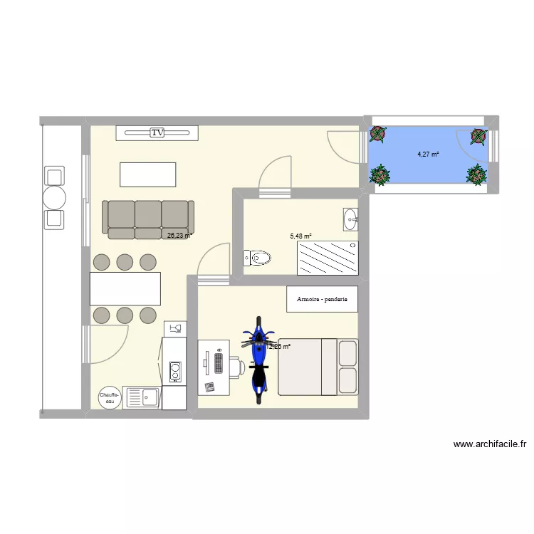 appart. Plan de 4 et 48 m² appart. Plan de 4 et 48 m²
