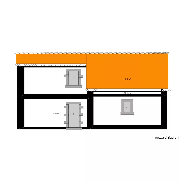 BERGERIE FACADES NORD. Plan de BERGERIE FACADES NORD. Plan de