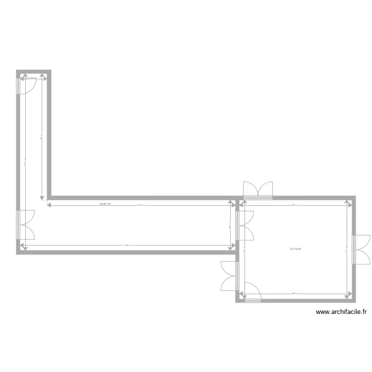 grande surface. Plan de 