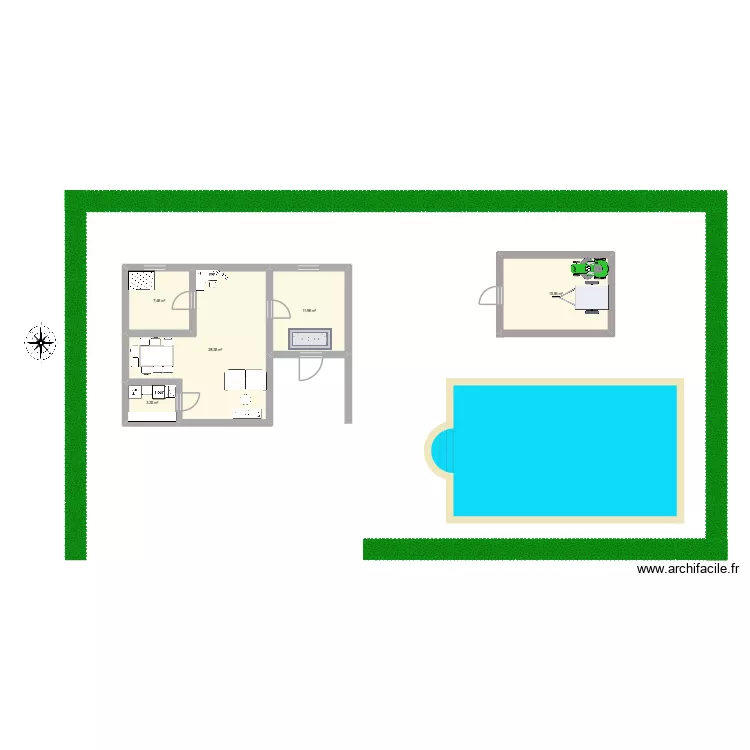 camp d\'auschuitz. Plan de 5  et 67 m²