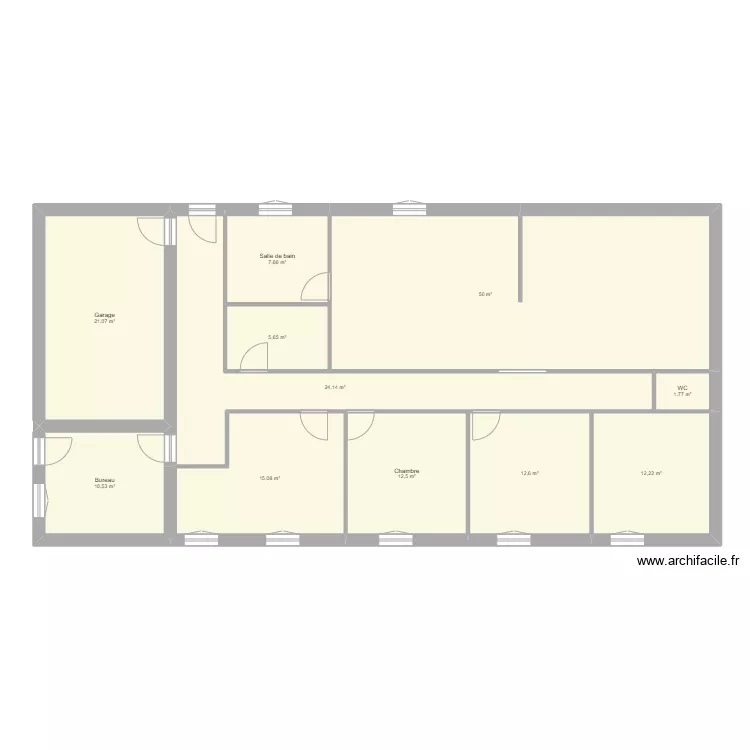 Maison bois. Plan de 