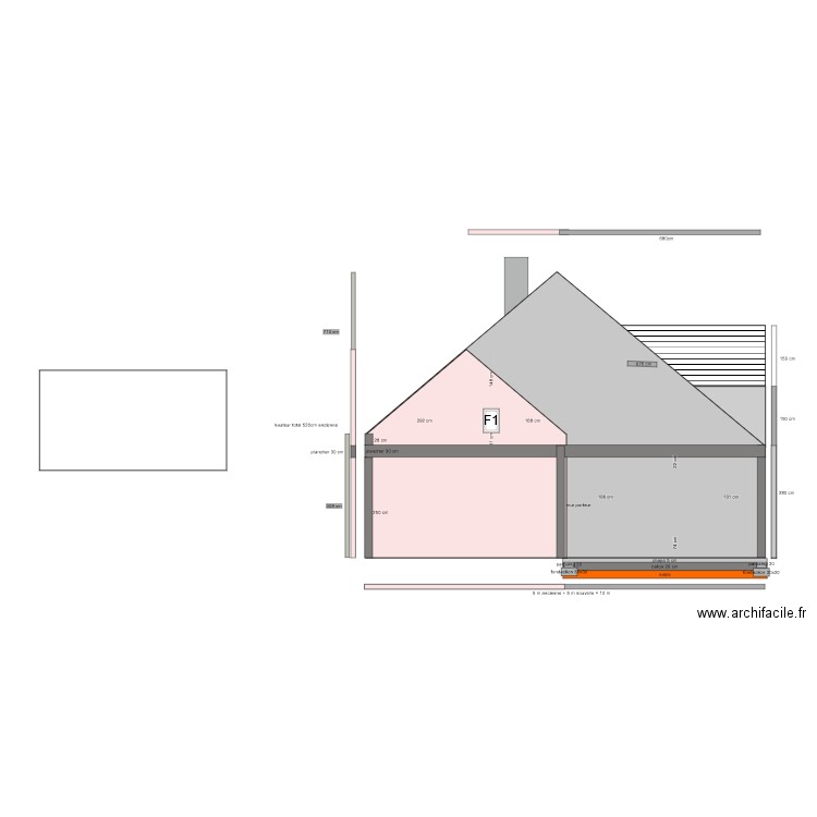 pignon droit aprés travaux. Plan de 0 pièce et 0 m2