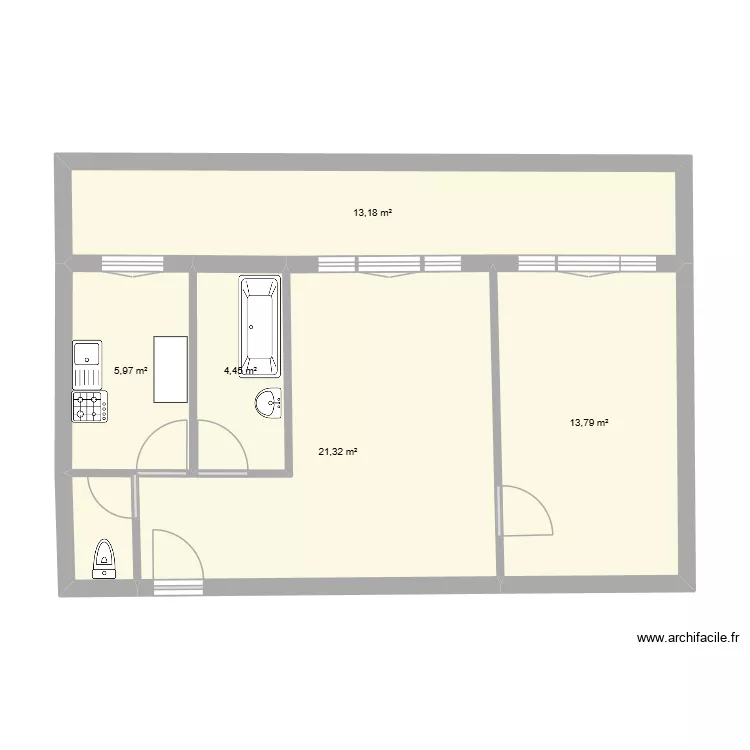 Les 4 Fleurs. Plan de 