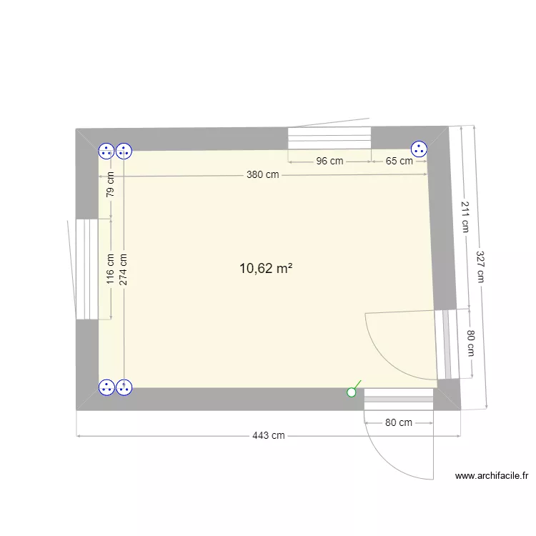 atelier int&eacute;rieur. Plan de 