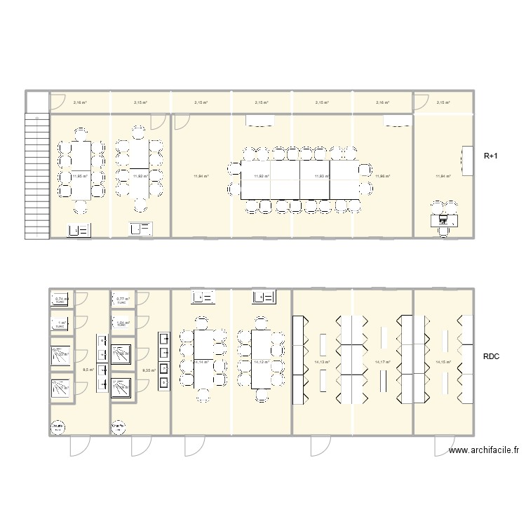 IETC CHANTIER LYON 2. Plan de 29 pièces et 197 m2