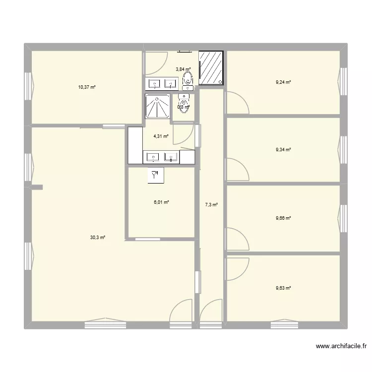 appart sk3. Plan de 11 et 101 m² appart sk3. Plan de 11 et 101 m²