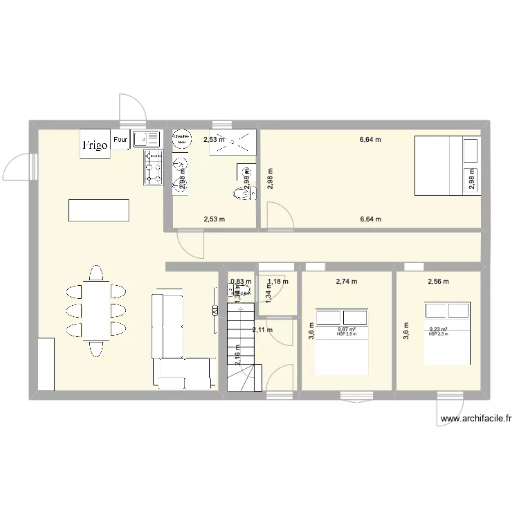 Coulazou RDC V1. Plan de 