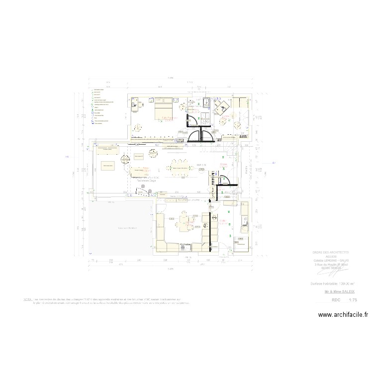 9 cerisiers rdc( sans cheminée). Plan de 0 pièce et 0 m2